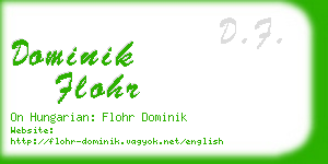 dominik flohr business card